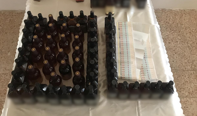 Erbaa'da kaçak içki operasyonu