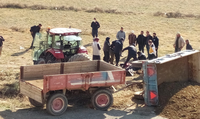 Tokat'ta kullandığı traktörün altında kalan sürücü olay yerinde hayatını kaybetti