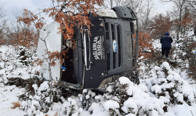 Reşadiye'de minibüs uçuruma devrildi: 1 ölü, 1 yaralı