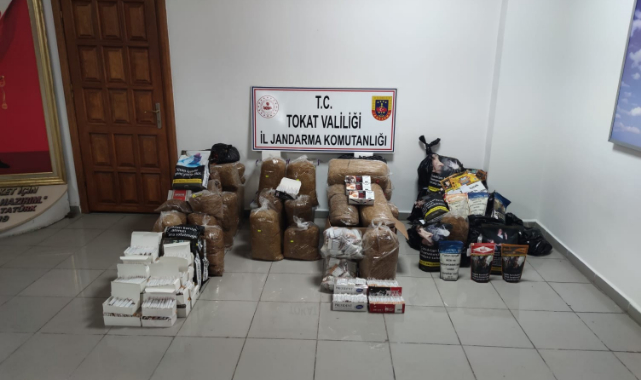 Tokat’ta kaçak tütün operasyonu