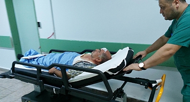 Engelli koca ile eşi, komşularının taşlı saldırısına uğradı