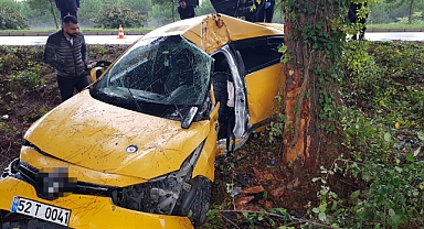 Hastane yolunda kaza: 1 ölü, 1 yaralı
