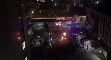 KYK yurdunda yangın paniği