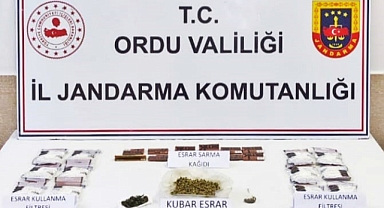 Ordu'da uyuşturucu operasyonlarında yakalanan 2 kişiden biri tutuklandı
