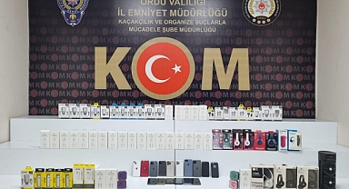 Ordu merkezli kaçak cep telefonu operasyonu: 8 şüpheli yakalandı