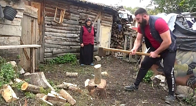 Profesyonel kick boksçu Muhammed Dursun, yaylada kondisyon depoladı