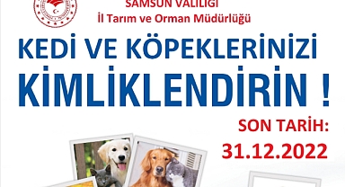 Samsun'da 7 bin 277 evcil hayvan mikroçip uygulanarak kayıt altına alındı