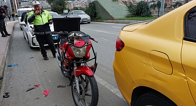 Samsun'da motosiklet taksiyle çarpıştı: 1 yaralı