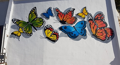 Tokat'ta perde duvarları resimlerle süsleniyor