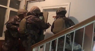 Çete operasyonu polis kamerasında