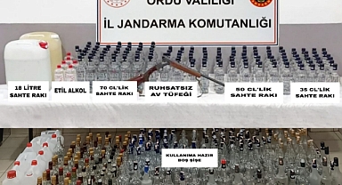 Ordu’da sahte alkol operasyonu