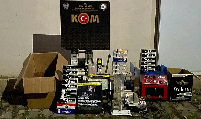 Tokat'ta kaçakçılık operasyonunda 2 kişi gözaltına alındı