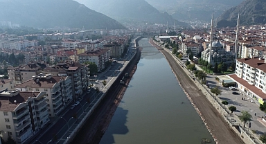 Yeşilırmak'ı cazibe merkezine dönüştürecek proje havadan görüntülendi
