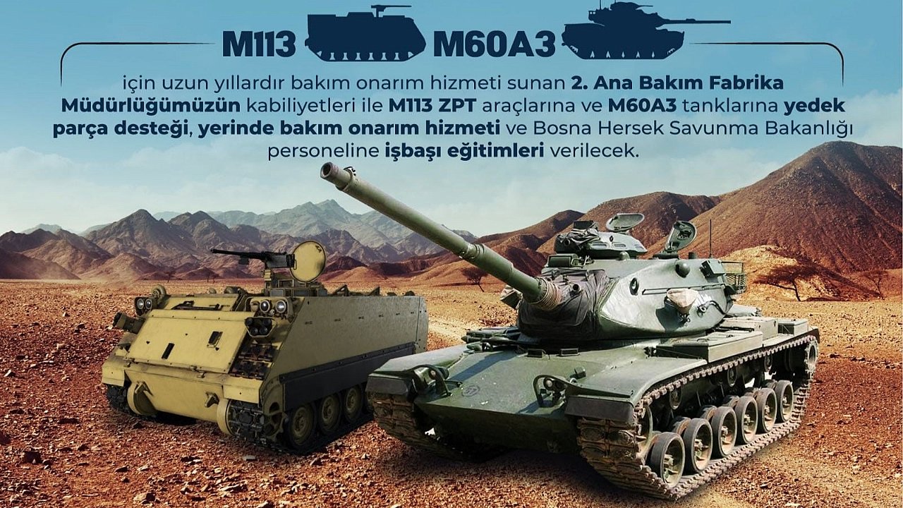 MSB: “ASFAT, Bosna Hersek Silahlı Kuvvetlerinin bakım onarımını üstlendi”