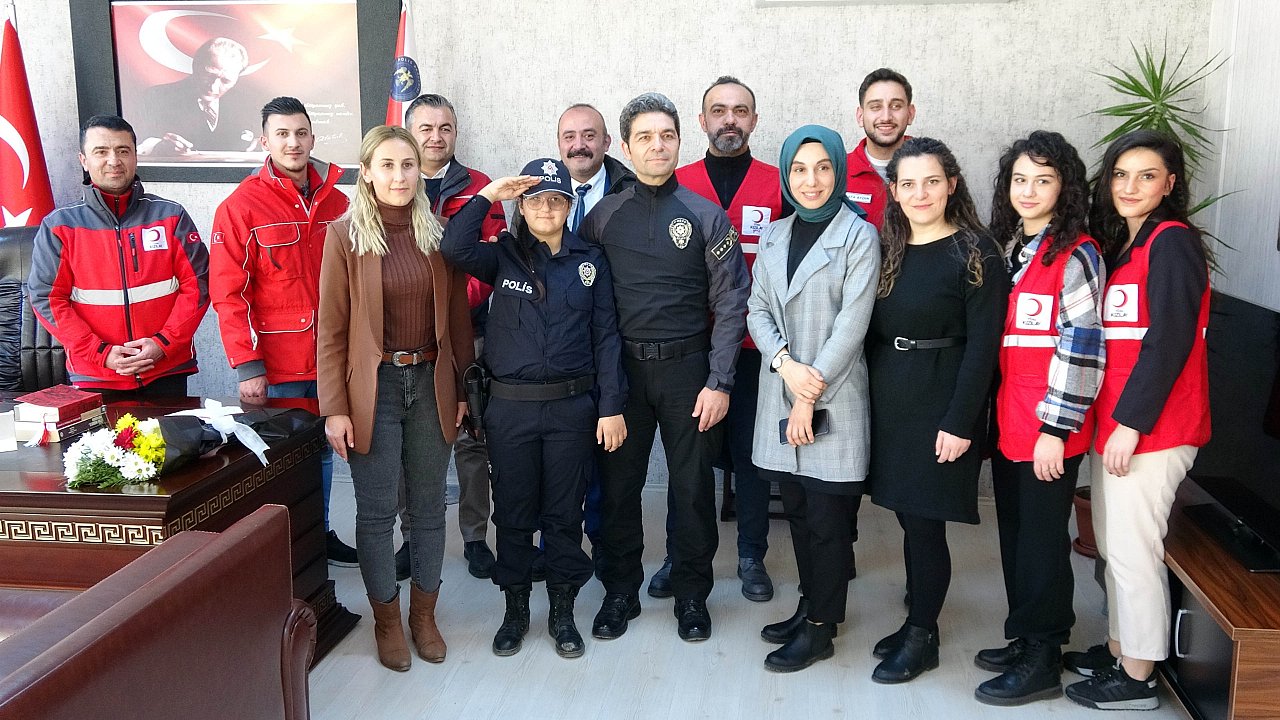 Özel öğrencinin polislik hayali bir günlüğüne gerçek oldu