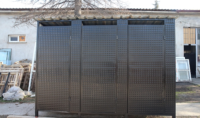 Tokat'ta üretilen seyyar tuvalet ve banyolar deprem bölgesine gönderilecek
