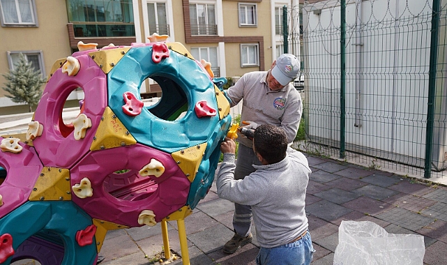 Erbaa'da 45 parkta bakım çalışması başladı