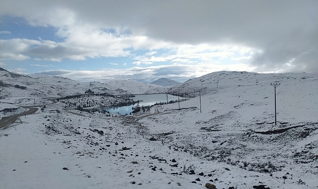 Tokat'ta kar yağışı etkili oldu