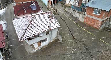 Tokat’ta heyelan felaketinin vurduğu Günebakan köyü dronla havadan görüntülendi