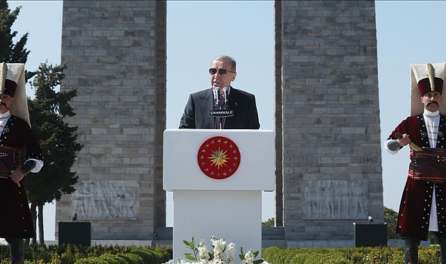 Cumhurbaşkanı Erdoğan: Çanakkale'de yazılan destandan alacağımız çok önemli dersler olacağına inanıyoruz