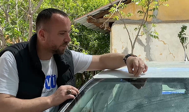 Tokat'ta aracına yorgun mermi düşen baba isyan etti: