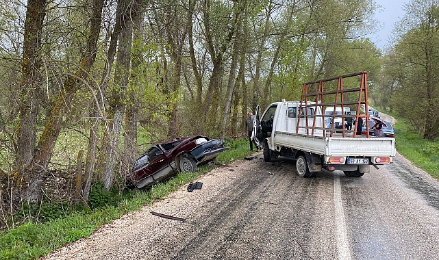 Tokat'ta iki otomobilin çarpıştığı kazada 1 kişi yaralandı