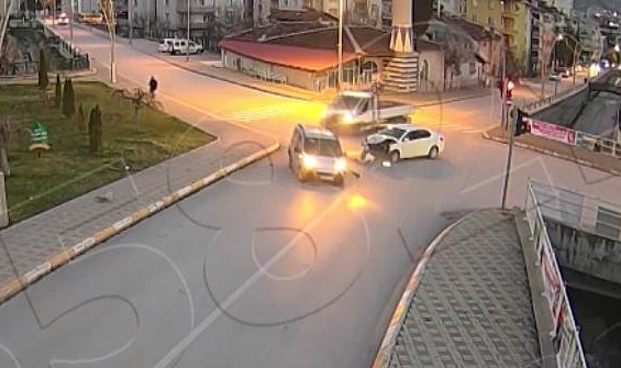 Tokat'taki bazı trafik kazaları KGYS kameralarınca görüntülendi