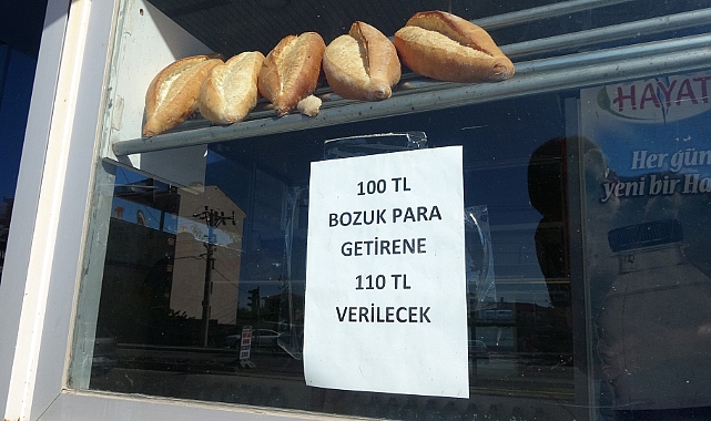 100 lira bozuk para getirene 110 lira veriyor, duyanlar oraya koştu