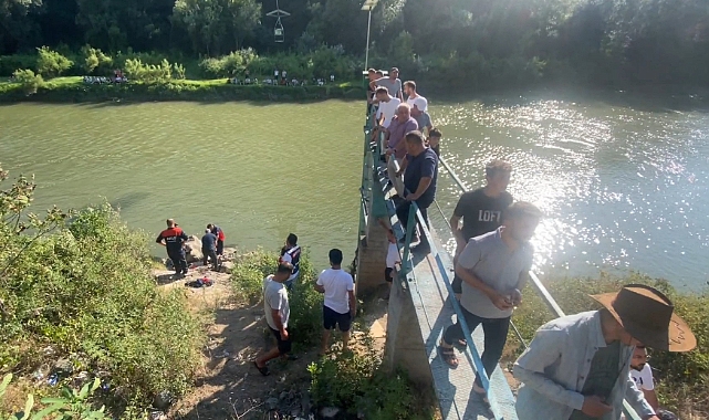 Serinlemek için girdiği ırmakta kayboldu