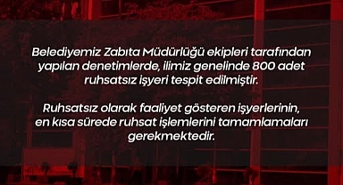 Belediye Başkanı açıkladı: Amasya'da 800 işyeri ruhsatsız çıktı