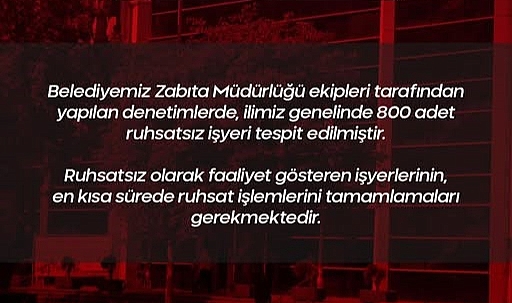 Belediye Başkanı açıkladı: Amasya'da 800 işyeri ruhsatsız çıktı