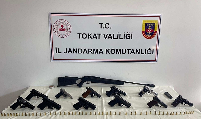 Tokat’ta silah kaçakçılığı operasyonu: 2 şüpheli gözaltında