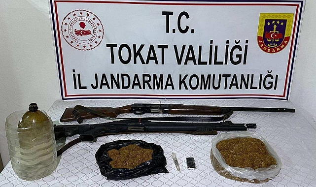 Tokat'ta düzenlenen uyuşturucu operasyonunda 3 şüpheli yakalandı