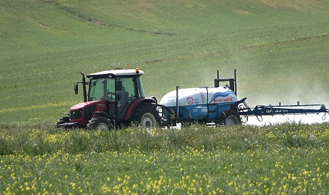 Çiftçiler, zararlı bitkiye karşı önlem almaya başladı