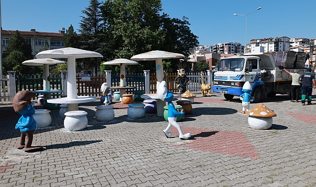 Tokat Belediyesi trafik eğitim parkı yenileniyor