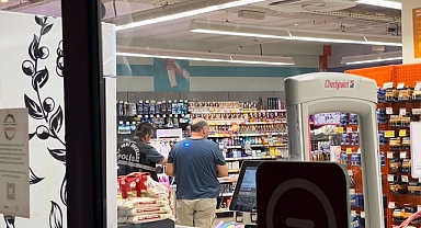 Markette dehşet saçtı, 2 saat sonra ormanda yakalandı