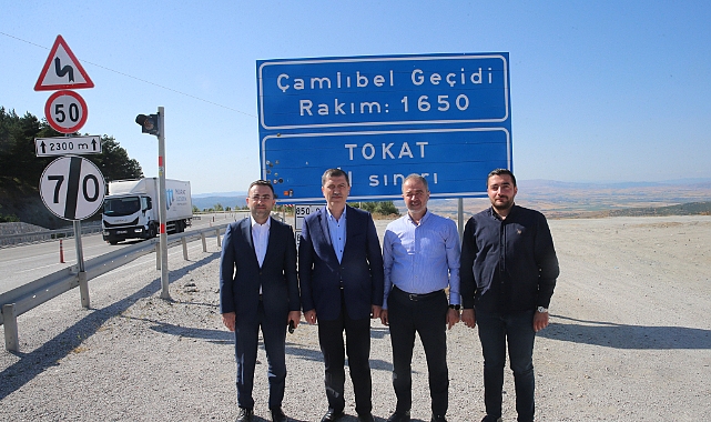 AK Parti Tokat Milletvekili Arslan, tünel planlanan Tokat-Sivas kara yolunda incelemede bulundu