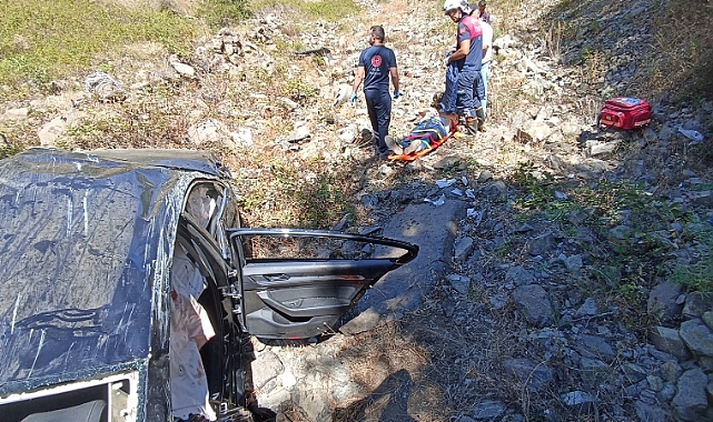 Otomobil hurdaya döndü, sürücüsü yaralı kurtuldu