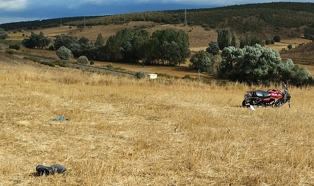 Tokat'ta tarlaya devrilen motosikletin sürücüsü öldü