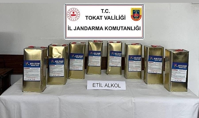 Tokat'ta 2 ayda 292 litre kaçak içki ele geçirildi