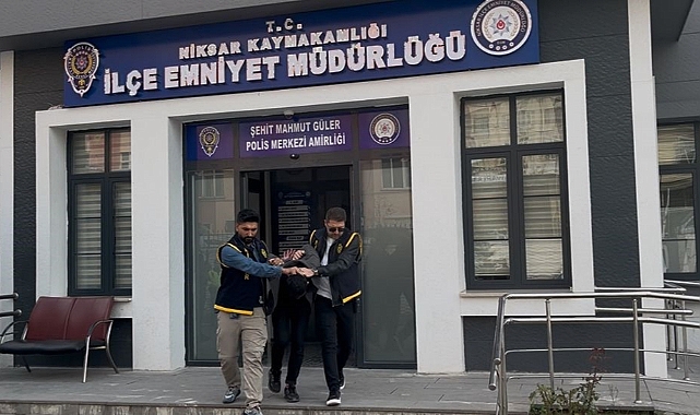 Kesinleşmiş 78 yıl hapis cezası bulunan firari Niksar'da yakalandı