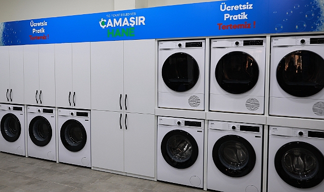 Tokat Belediyesi'nden yaşlılar, öğrenciler ve kimsesizler için ücretsiz çamaşır yıkama desteği