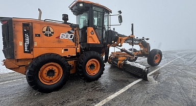 Ulaştırma ekiplerinin karla mücadele mesaisi başladı
