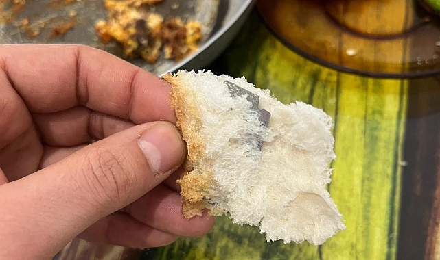 Ekmeğin içinden çıkanı görünce şok oldu