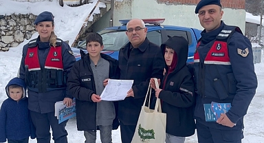 Karnelerini jandarma ekipleri ulaştırdı