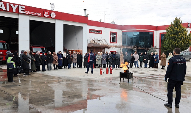 Tokat'ta itfaiye ekipleri yangın söndürme ve yangınla mücadele eğitimi verdi