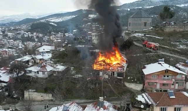 Tokat’ta sobadan çıkan kıvılcım evi kül etti