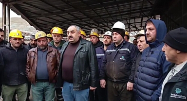 Amasya'da maden işçileri maaşlarını alamadıkları gerekçesiyle iş durdurma kararı aldı