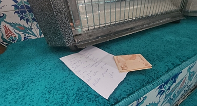 Amasya'da yolcular köy camisinde kullandıkları ısıtıcının elektrik parasını notla bıraktı