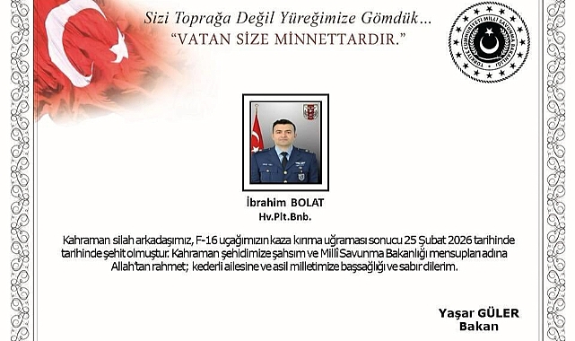 Balıkesir'de kaza kırıma uğrayan F-16'da şehit olan pilotun kimliği açıklandı